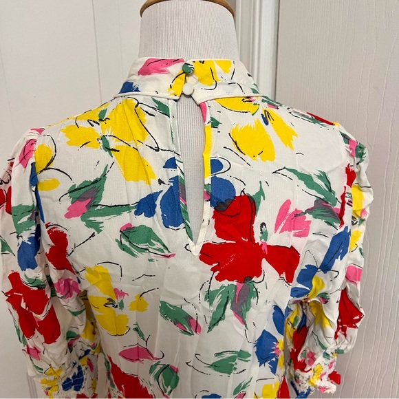 RIXO for Target Floral Cascade Ruffle Dress A4 - Picture 2 of 10